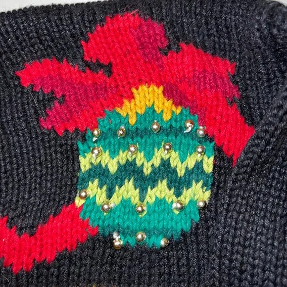 Traditional Tradng Co Christmas Holiday Sweater with a Varsity Vibe Size… - Picture 10 of 10